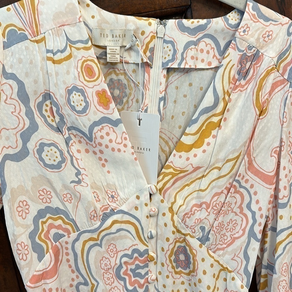 Ted Baker Thelia Exaggerated Sleeve Mini Dress - Picture 9 of 13